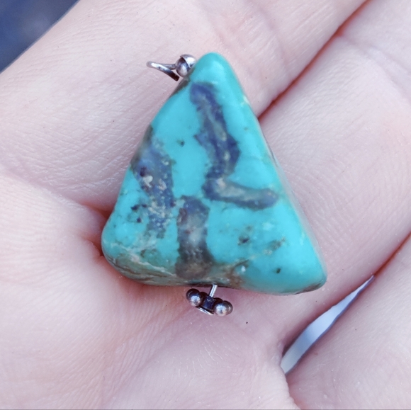 Vintage Jewelry - Vintage turquoise pendant